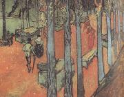Vincent Van Gogh Les Alyscamps,Falling Autumn Leaves (nn04) oil painting picture wholesale